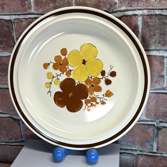 Vintage 12" Serving Plate Platter Tropicana by Stonecrest Andre Ponche Korea - Picture 1 of 9